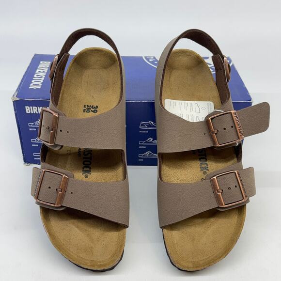 Birkenstock Milano Sandals Brown Size 39 Mens 6 Ladies 8 New main image 4